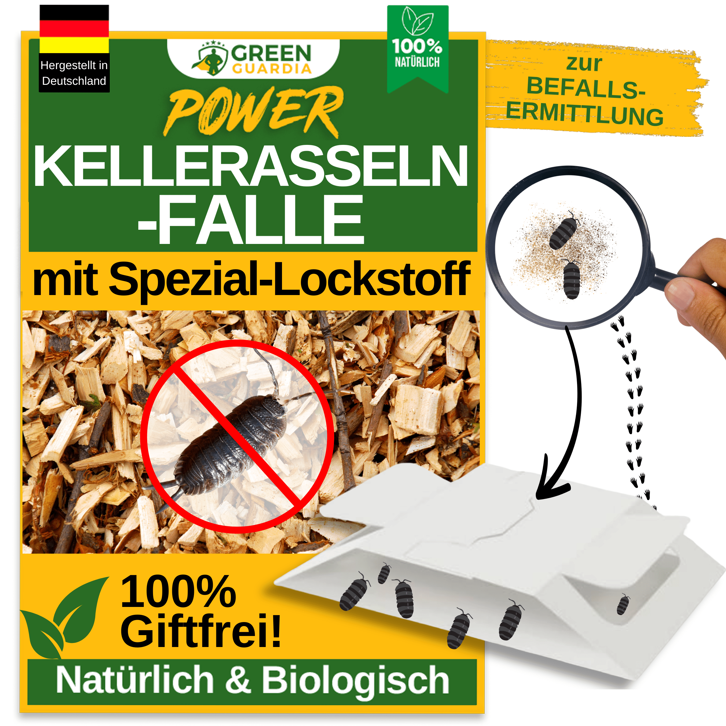 Kellerasseln Falle mit Spezial - Lockstoff - Green Guardia - Ihr Experte für Schädlinge und Pflanzen