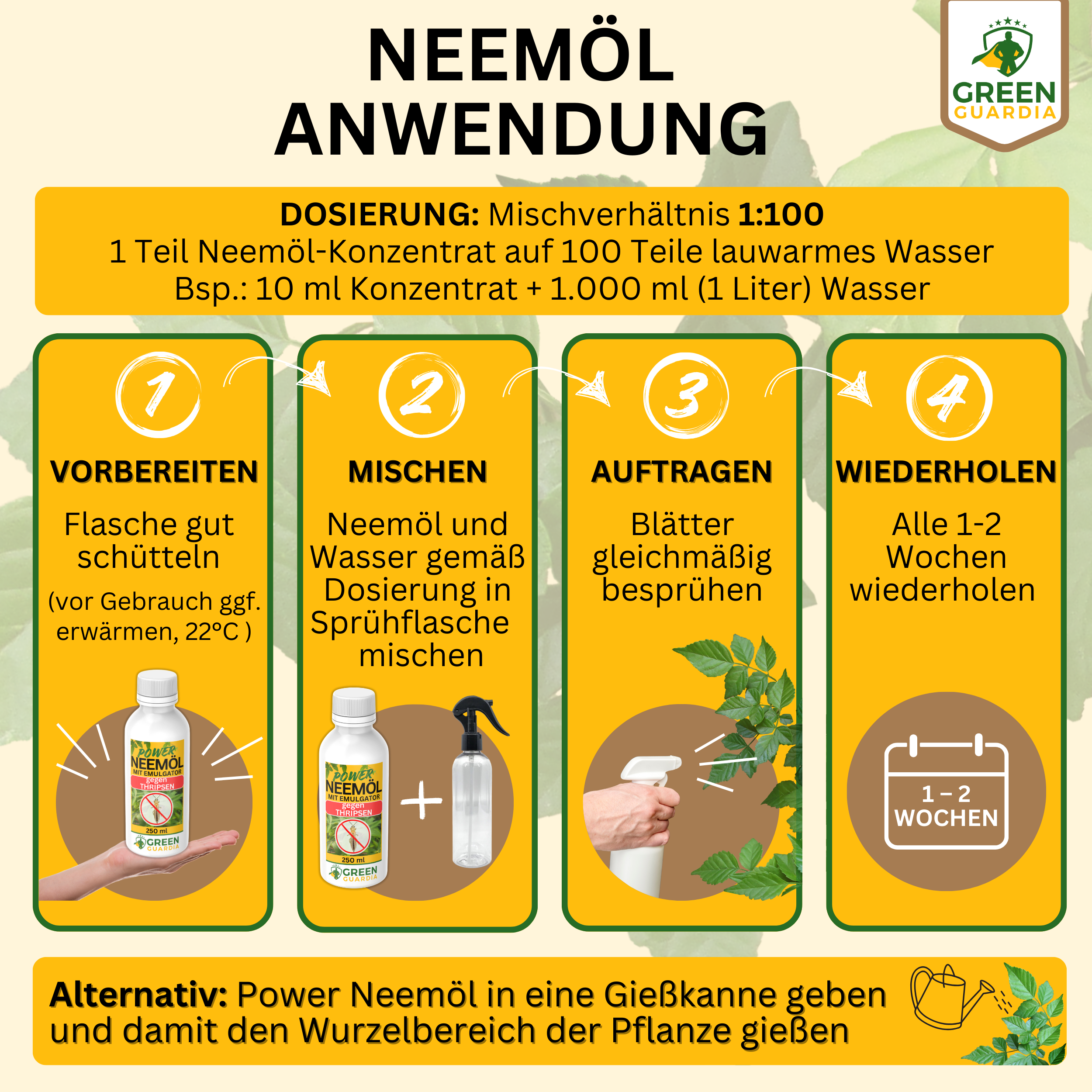 Aceite de Neem potente contra los trips