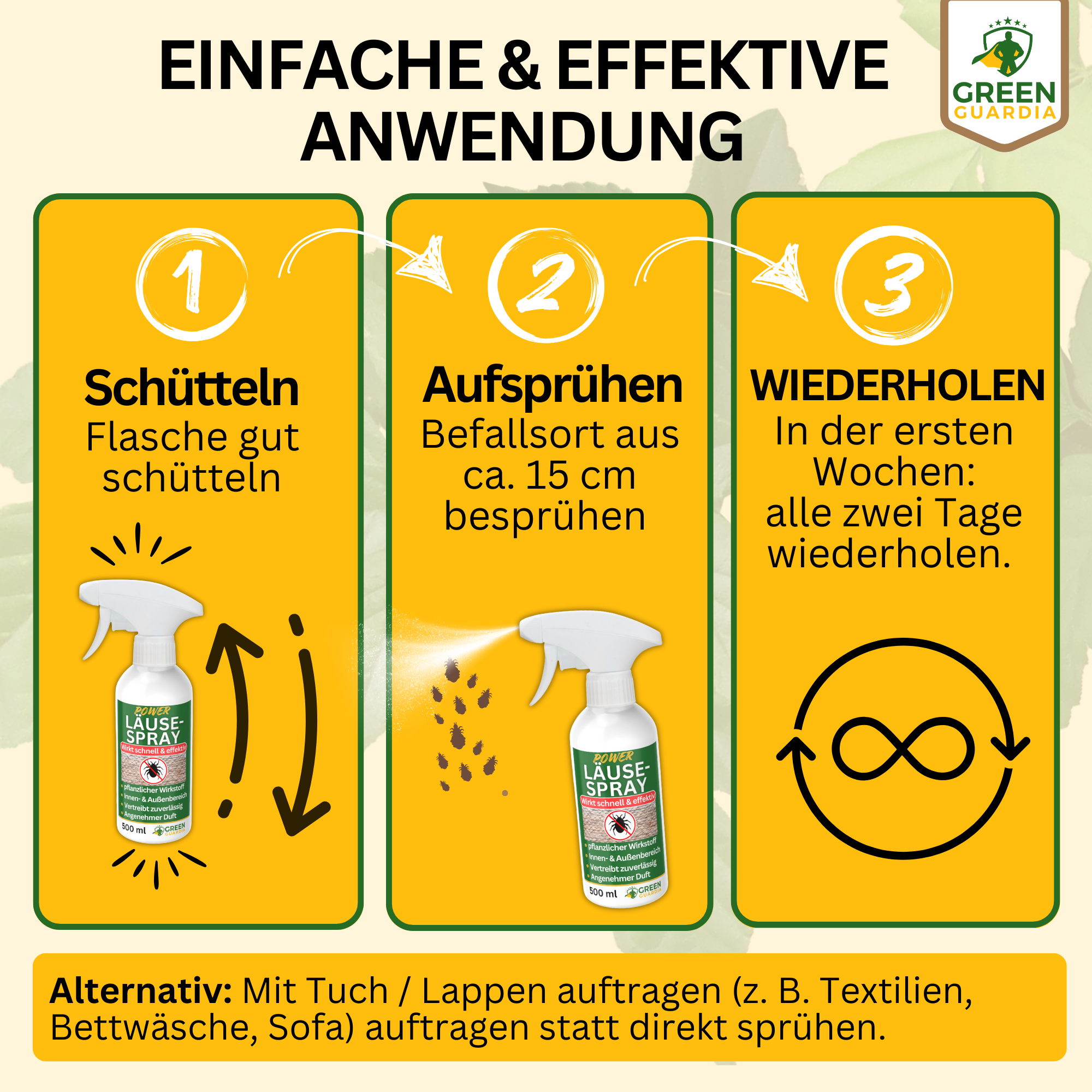 Spray répulsif anti-poux concentré puissant 