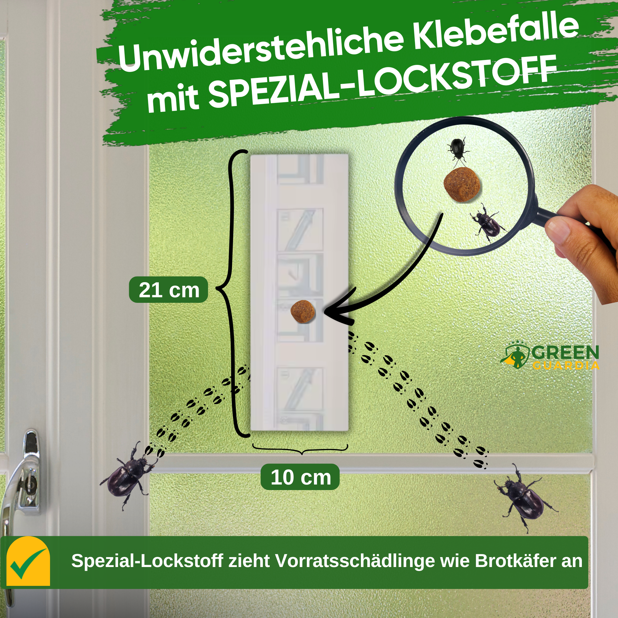 Brotkäfer Fenster-Falle mit Spezial-Lockstoff
