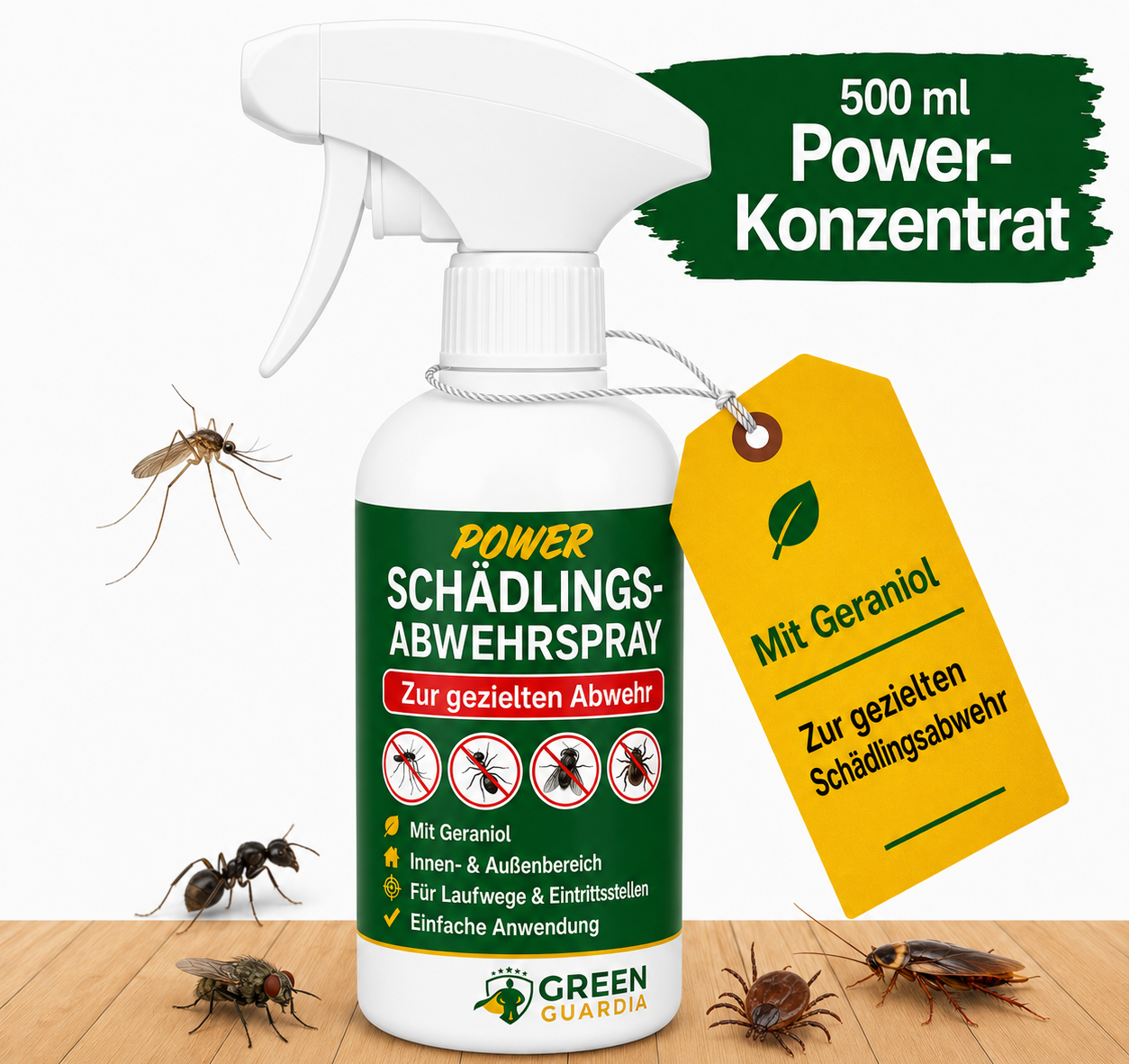 Spray repelente de plagas concentrado en polvo