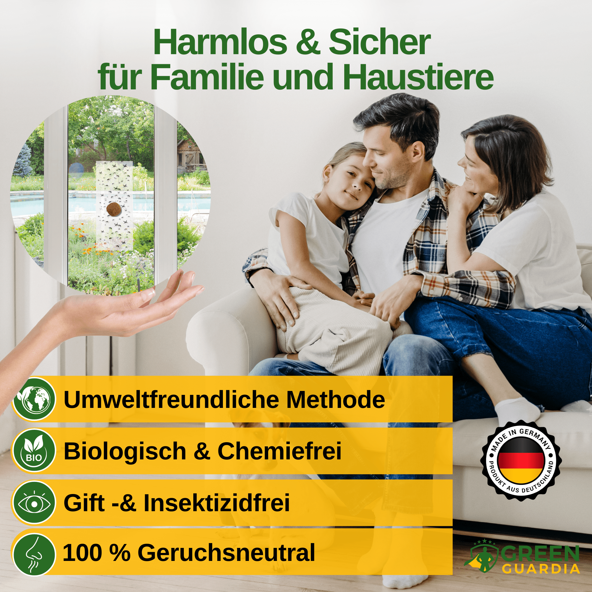 Brotkäfer Fenster - Falle mit Spezial - Lockstoff - Green Guardia - Ihr Experte für Schädlinge und Pflanzen