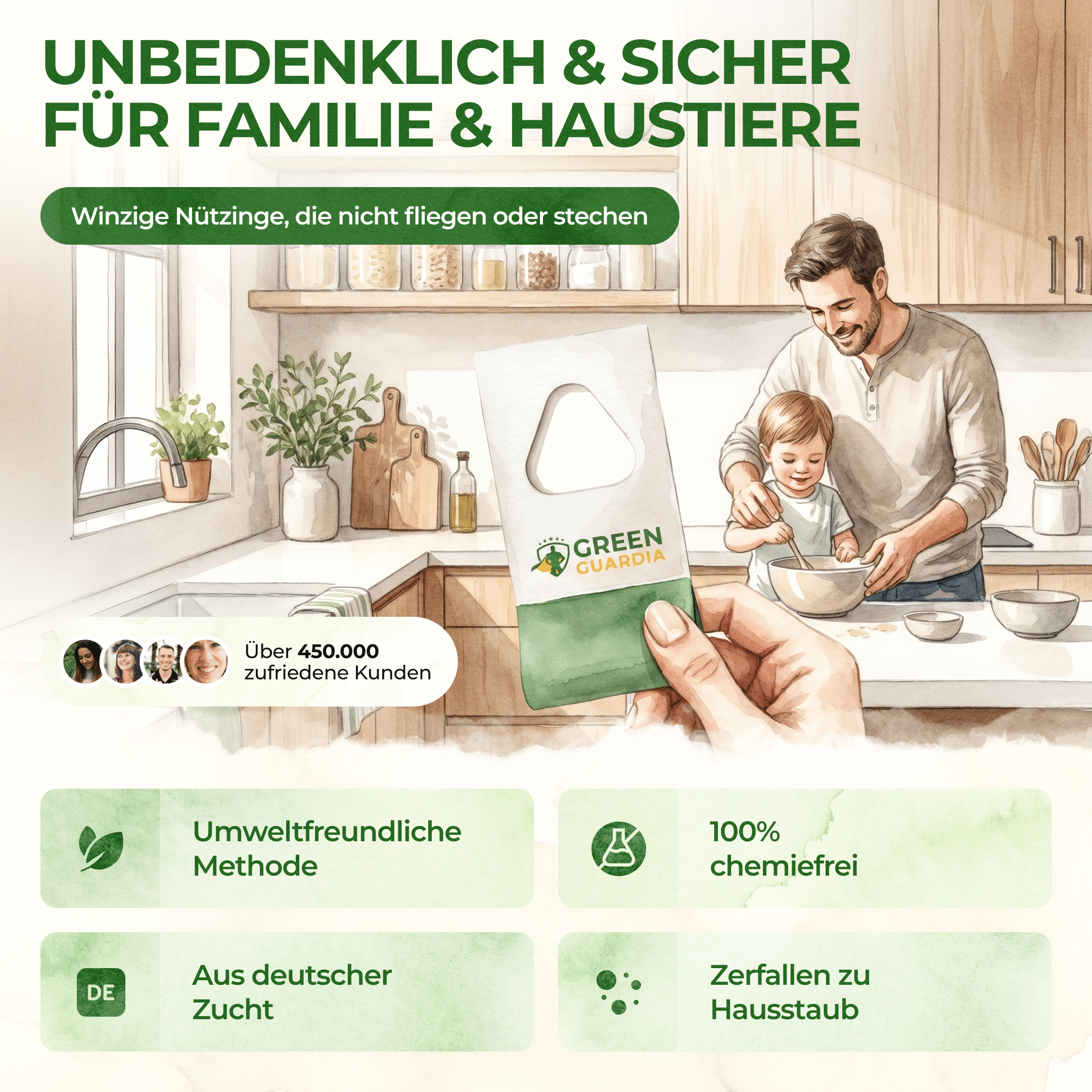 Encarsia - Schlupfwespen gegen Weiße Fliegen - Green Guardia - Ihr Experte für Schädlinge und Pflanzen
