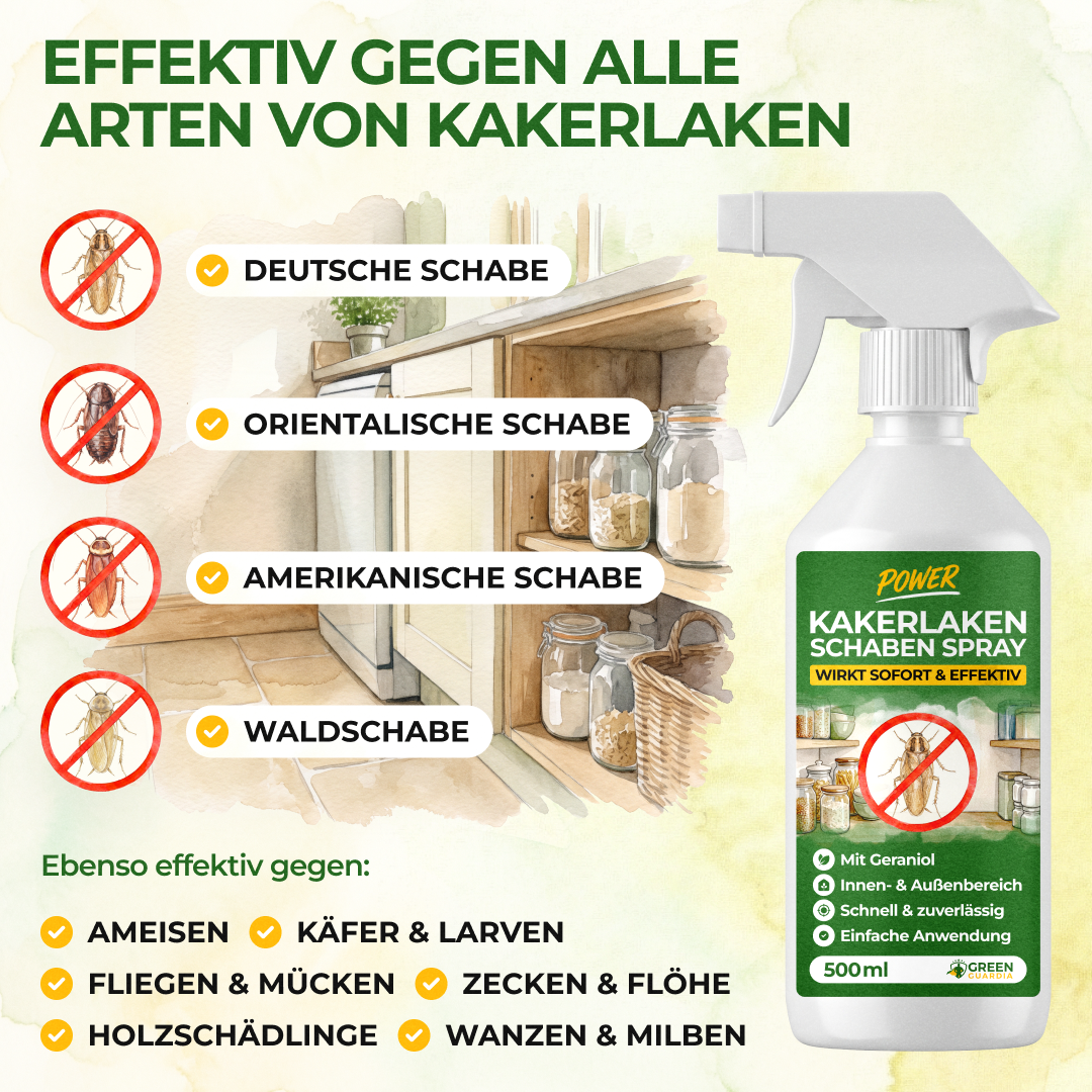 Kakerlaken / Schaben-Abwehrspray Power-Konzentrat - 500ml