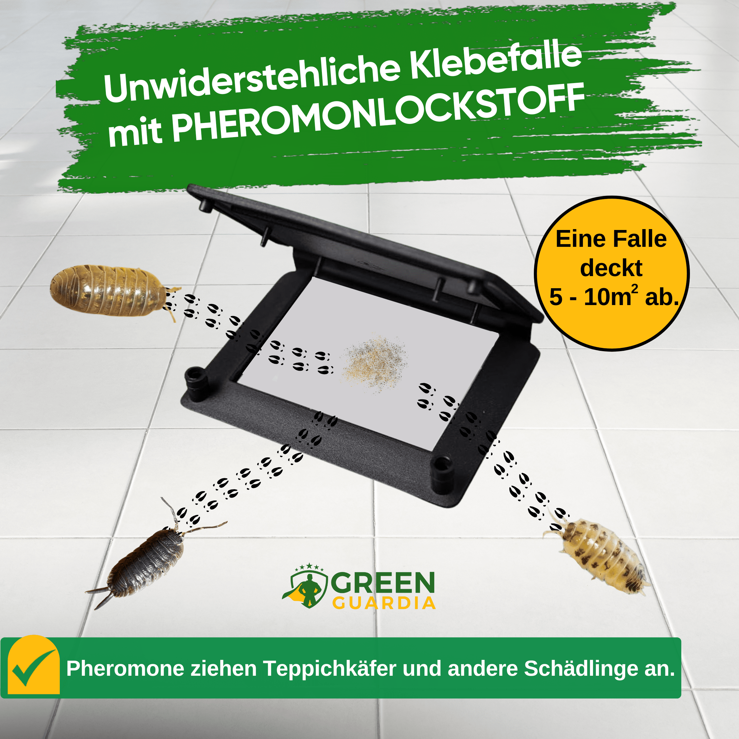 Kellerasseln Falle mit Pheromon - Lockstoff - Green Guardia - Ihr Experte für Schädlinge und Pflanzen