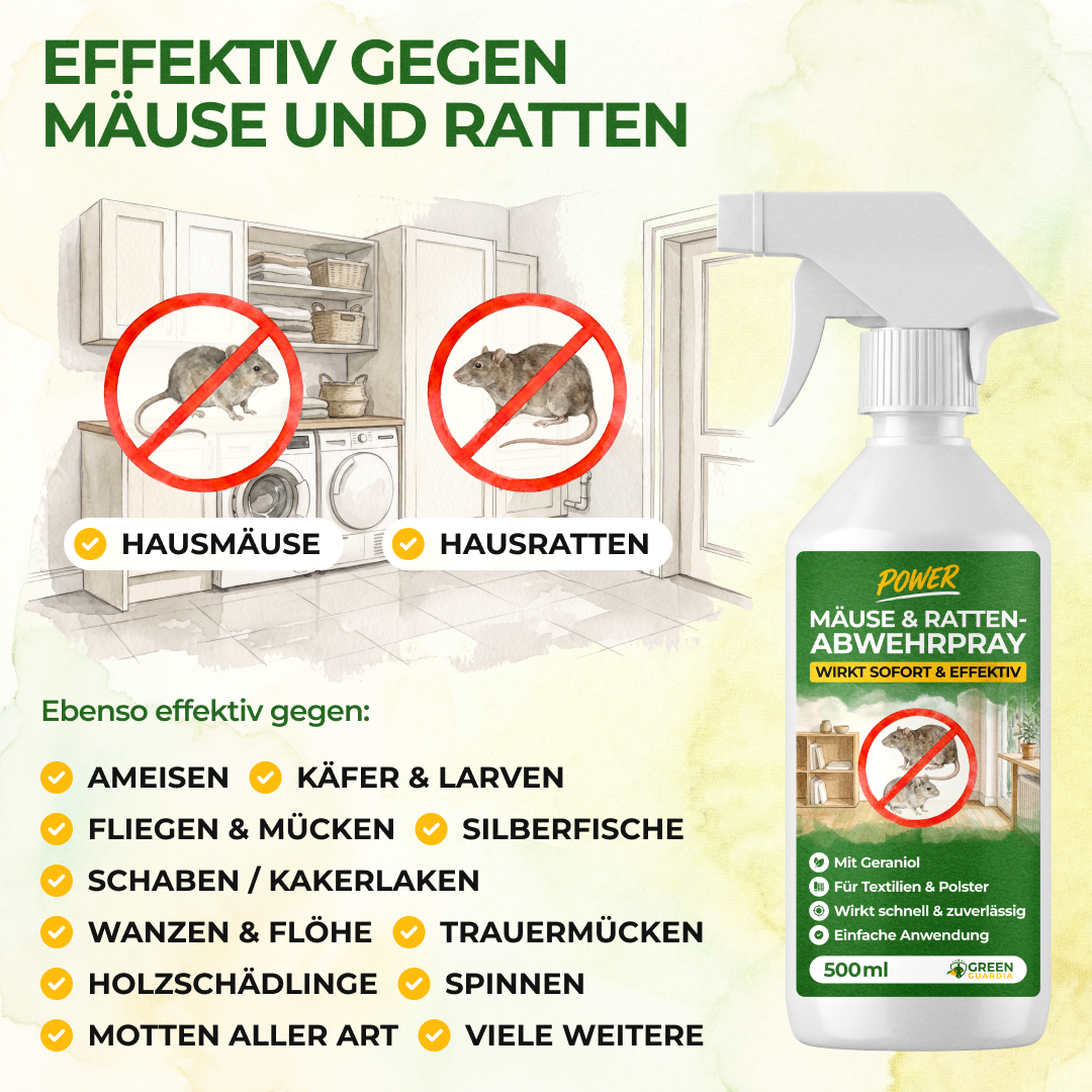 Mäuse/Ratten-Abwehrspray Power-Konzentrat - 500ml