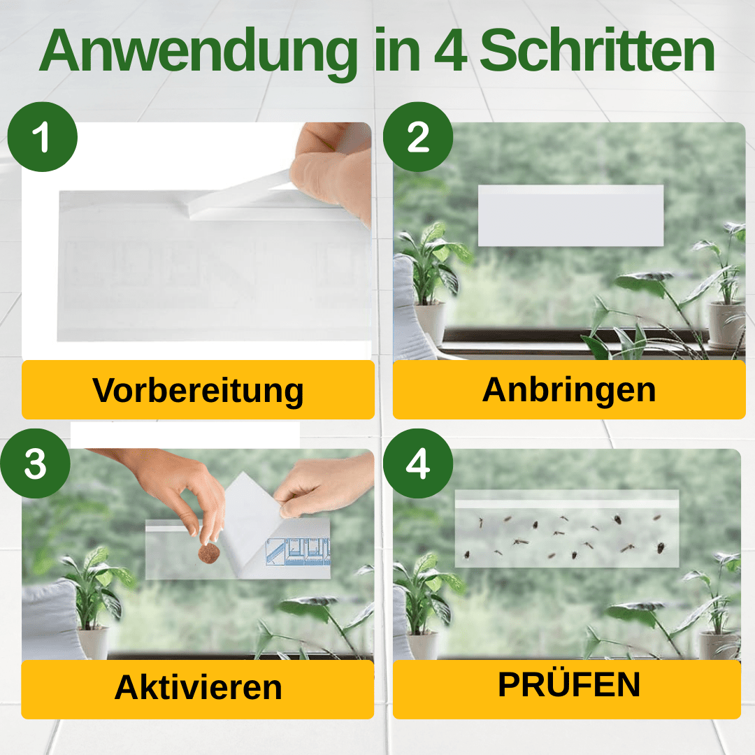 Mücken Fenster - Falle mit Spezial - Lockstoff - Green Guardia - Ihr Experte für Schädlinge und Pflanzen