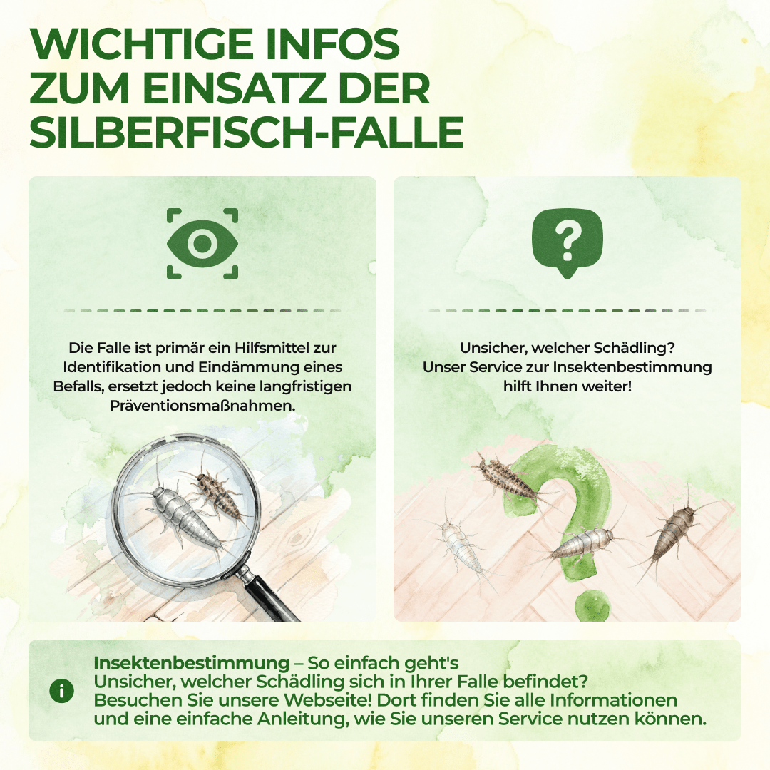 Papierfisch Falle - Green Guardia - Ihr Experte für Schädlinge und Pflanzen