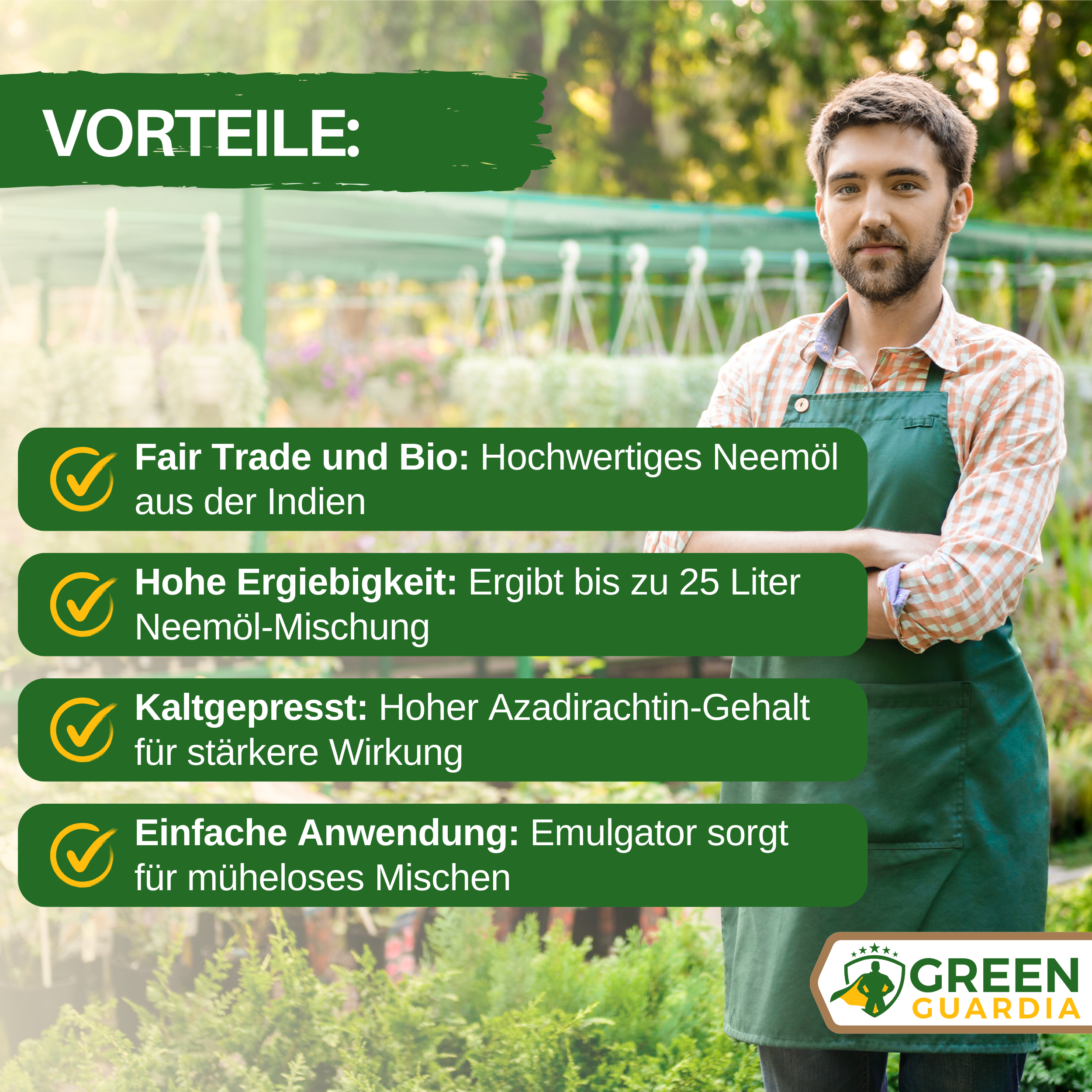 Power Neemöl gegen Spinnmilben - Green Guardia - Ihr Experte für Schädlinge und Pflanzen