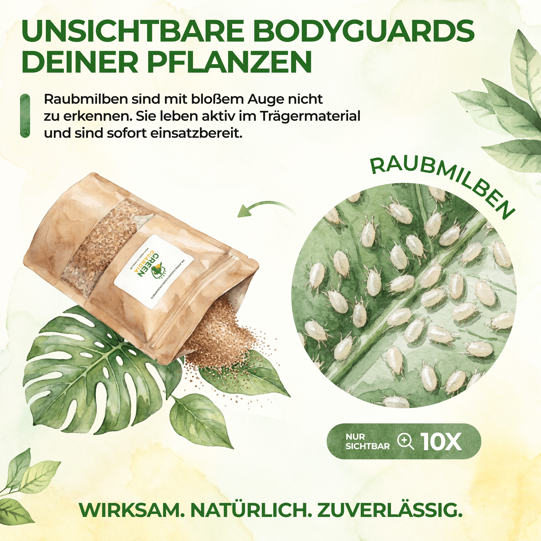 Raubmilben gegen Spinnmilben - Green Guardia - Ihr Experte für Schädlinge und Pflanzen