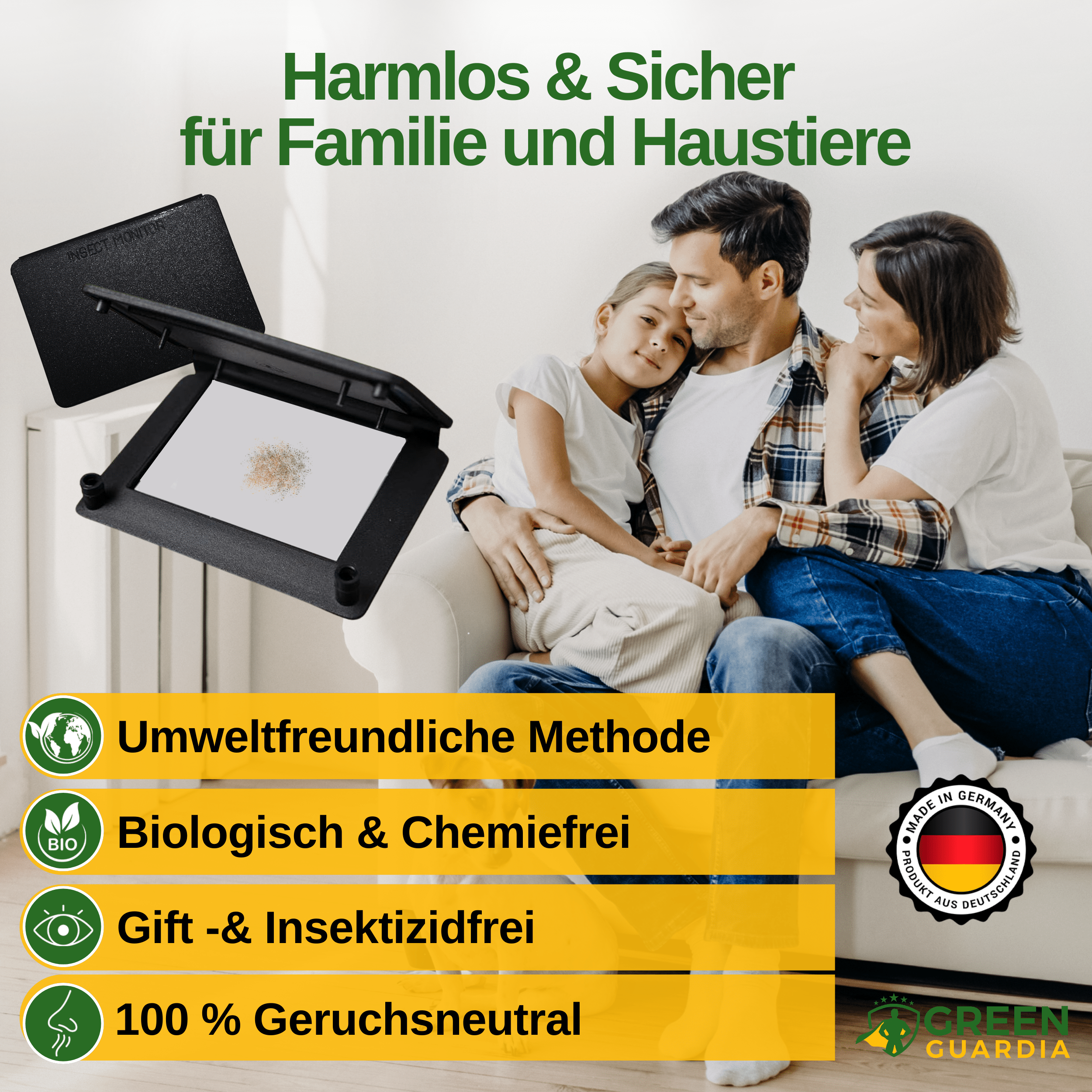 Silberfisch Falle mit Pheromon - Lockstoff - Green Guardia - Ihr Experte für Schädlinge und Pflanzen