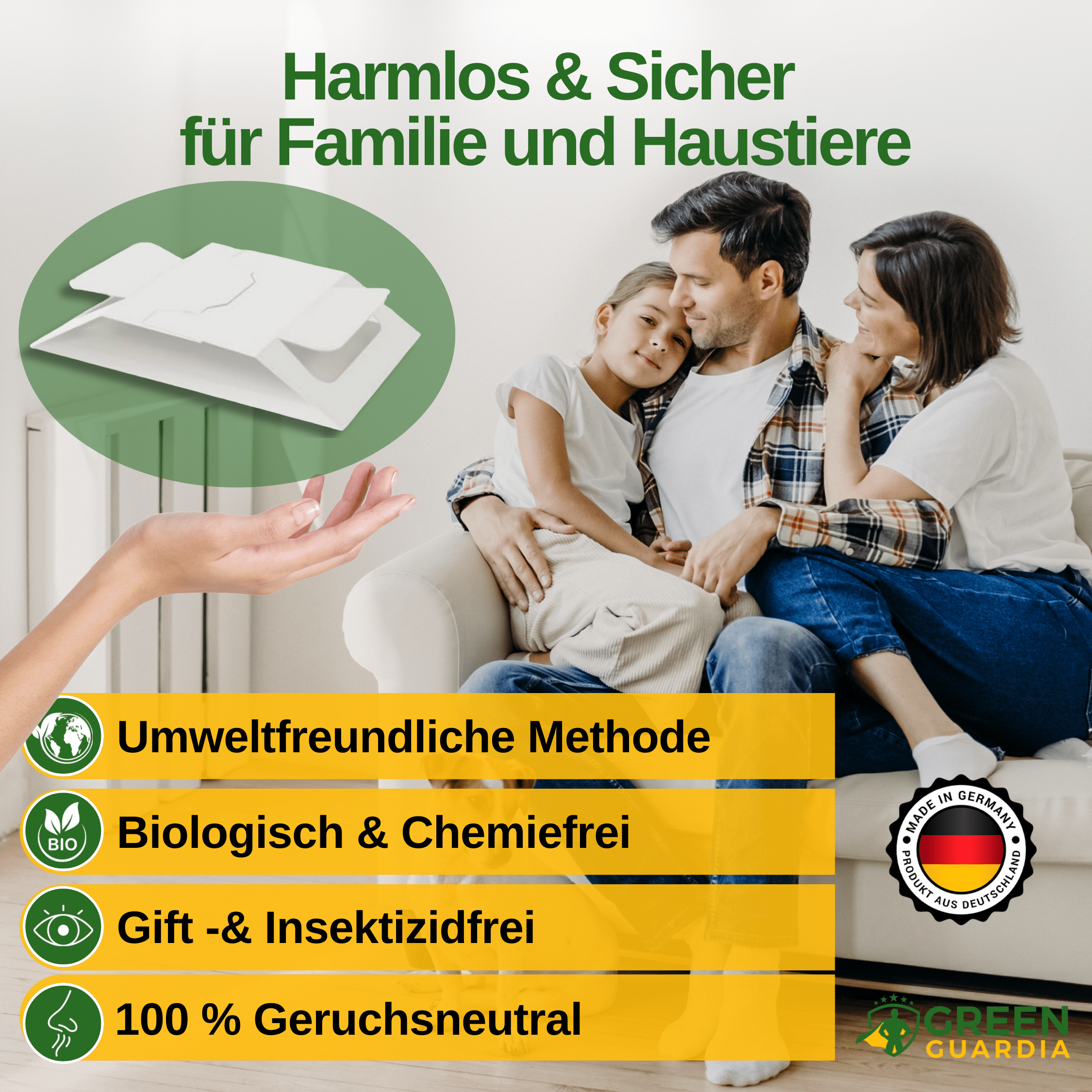 Teppichkäfer Falle mit Spezial - Lockstoff - Green Guardia - Ihr Experte für Schädlinge und Pflanzen