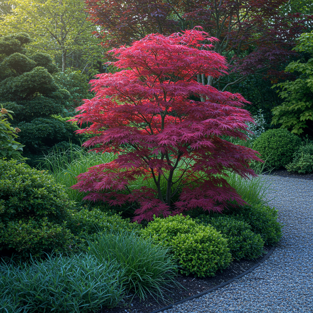 Japanese maple – variety 'Atropurpureum', purple, deciduous, 19 cm pot, 70 cm height