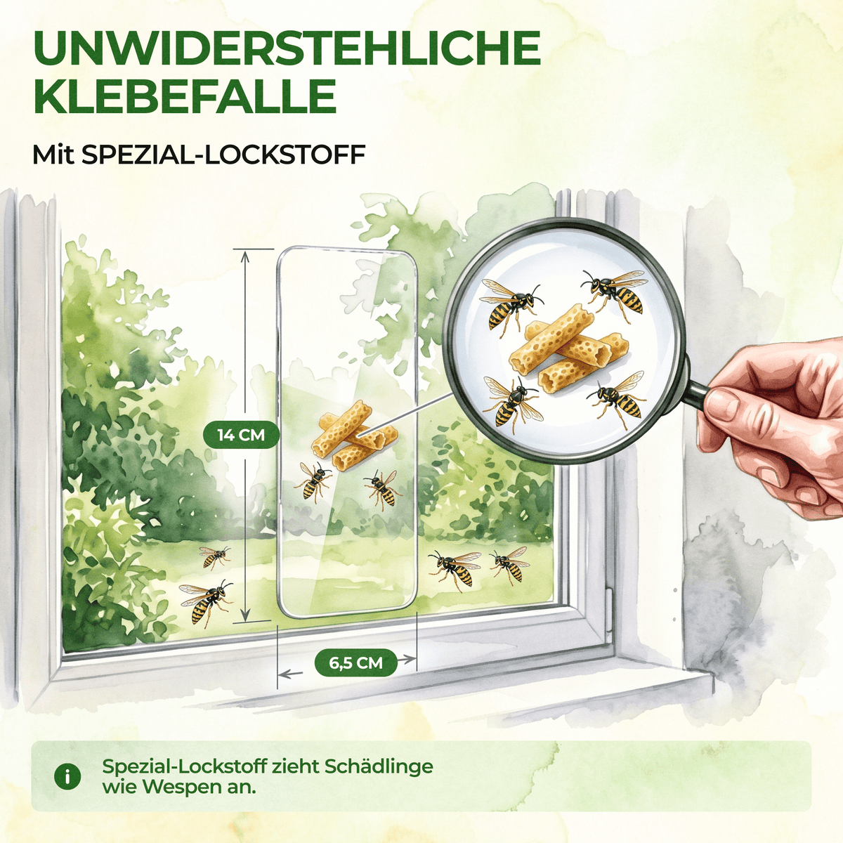 Wespen Fenster-Falle - Green Guardia - Ihr Experte für Schädlinge und Pflanzen